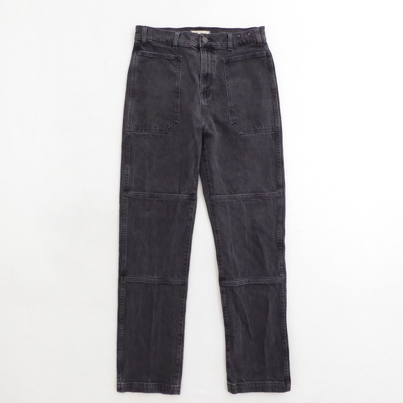 Madewell Denim - Madewell 90s Straight Jeans Charcoal Black Wash Size 29 High Rise Denim